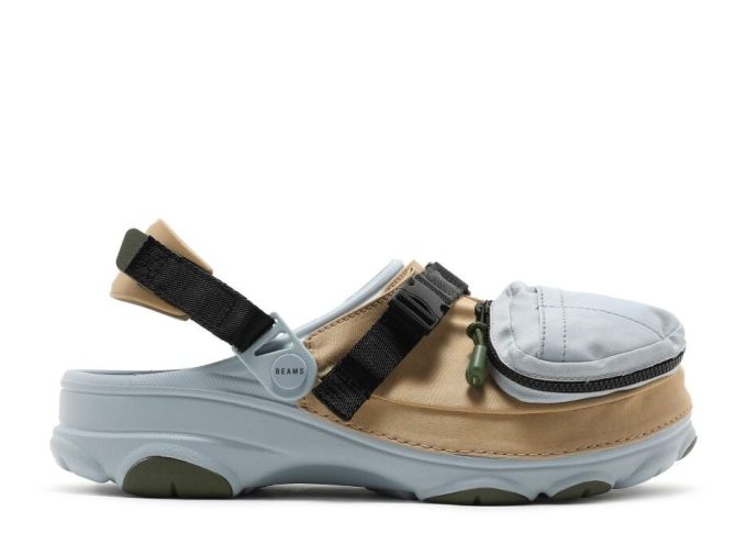 BEAMS x Classic All Terrain Outdoor Clog w kolorze Khaki Grey