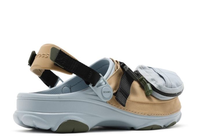 BEAMS x Classic All Terrain Outdoor Clog w kolorze Khaki Grey