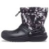 Buty Crocs Classic Lined Neo Puff Tie Dye w kolorze czarno-białym 207328-001
