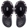 Buty Crocs Classic Lined Neo Puff Tie Dye w kolorze czarno-białym 207328-001