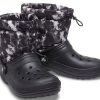 Buty Crocs Classic Lined Neo Puff Tie Dye w kolorze czarno-białym 207328-001