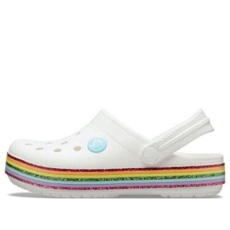 Buty Crocs (GS) Crocband Rainbow „Białe Multi” 206751-100