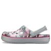 Chodaki Crocs Crocband Graphic III w kolorze szaro-różowym 205834-0GF
