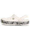Chodaki Crocs Crocband Snake Print „Biało-czarne” 206380-13T
