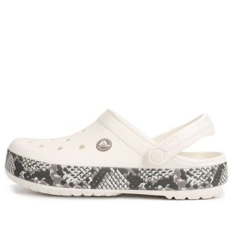 Chodaki Crocs Crocband Snake Print „Biało-czarne” 206380-13T