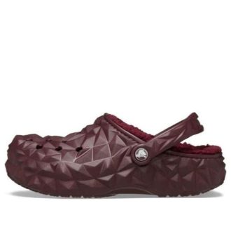 Chłodaki Crocs Lined Geometryczne „Dark Cherry” 210069-6WD