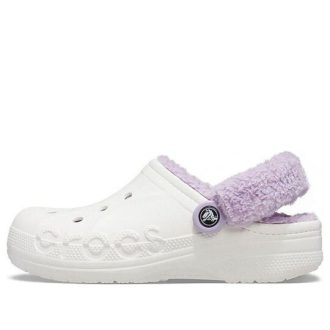 Crocs Classic Baya Lined Fuzz-Strap Clog „White Lila” 206633-577