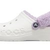 Crocs Classic Baya Lined Fuzz-Strap Clog „White Lila” 206633-577