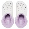 Crocs Classic Baya Lined Fuzz-Strap Clog „White Lila” 206633-577