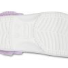 Crocs Classic Baya Lined Fuzz-Strap Clog „White Lila” 206633-577