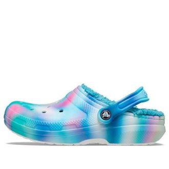 Crocs Classic Lined Solarized Clogs „Biało-niebiesko-aqua” 207560-4SU