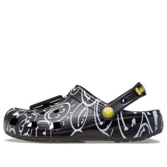 Crocs Classic Smiley World Clogs „Czarno-Białe” 207971-0C4