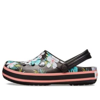 Crocs Crocband Seasonal Graphic Clogs „Czarno-biało-różowe” 205579-0CV