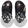 Crocs Disco Classic Lined Disco Glitter Clogs „Black White” 208075-0ZS