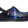 Crocs (GS) Baya Lined Fuzzy-Strap Galaxy Clogs „Black Multi” 207654-0C4