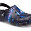 Crocs (GS) Baya Lined Fuzzy-Strap Galaxy Clogs „Black Multi” 207654-0C4