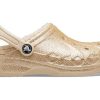 Crocs (GS) Baya Lined Glitter Clogs „Gold” 207656-11S