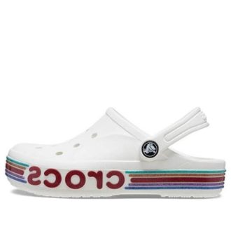 Crocs (GS) Bayaband Rainbow Glitter Clogs „Biało-Czerwone” 209731-100
