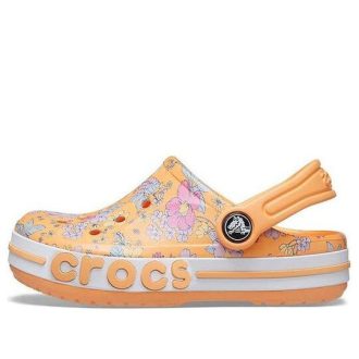 Crocs (GS) Bayaband Seasonal Printed Clogs „Orange White” 206178-801