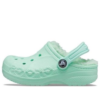 Crocs (GS) Classic Baya Lined Clogs „Mint” 205977-3TI