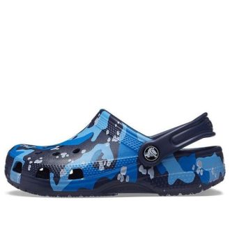 Crocs (GS) Classic Camo Clogs „Niebiesko-czarne” 207594-4HQ