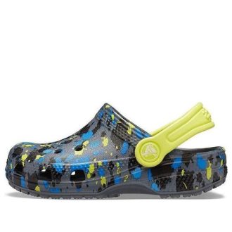 Crocs (GS) Classic Classic Printed Clogs „Charcoal Citrus Croslite” 205813-00T