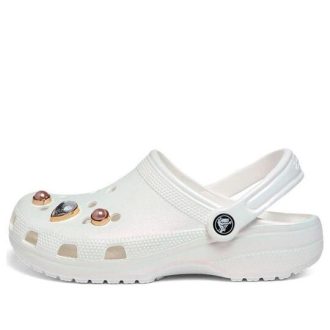 Crocs (GS) Classic Crystals Clogs „Białe” 208435-100