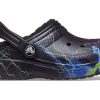Crocs (GS) Classic Fuzz-Lined Clog „Black Lightning” 207322-0C4