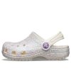 Crocs (GS) Classic Glitter Clogs „Silver White” 205441-159