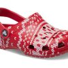 Crocs (GS) Classic Holiday Sweater Clogs „Red White” 209221-90H