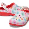 Crocs (GS) Classic Lined Elevated Sweethearts Clogs „Red White” 207738-119
