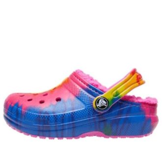 Crocs (GS) Classic Lined TieDye Graphic Clogs „Blue Pink” 206683-6RW