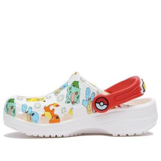 Crocs (GS) Classic Pokemon Clogs „Biało-Czerwone” 207754-94S