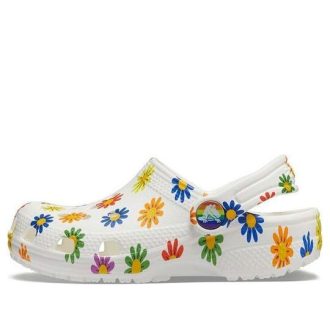 Crocs (GS) Classic Seasonal Print Clogs „White Multi” 207345-94S