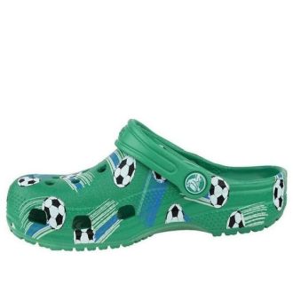 Crocs (GS) Classic Sports Ball Clogs „Green White” 206417-3TJ