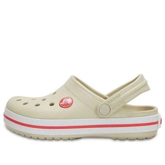 Crocs (GS) Crocband Clogs „Beżowo-czerwone” 204537-1AS