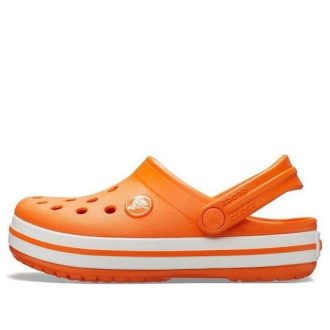 Crocs (GS) Crocband Clogs „Pomarańczowo-Białe” 204537-810