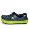 Crocs (GS) Crocband Cutout Detail Okrągłe Toe Clogs „Navy Green” 204537-4K6