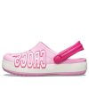 Crocs (GS) Crocband Logo Clogs „Różowo-Białe” 205533-6I2