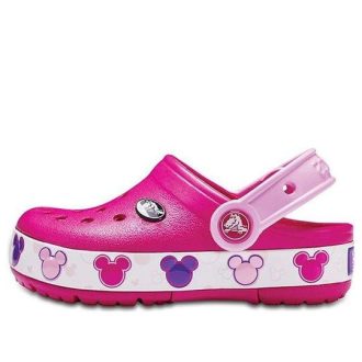 Crocs (GS) Crocband Mickey Fun Lab Lights Clogs „Pink White” 204994-6X0