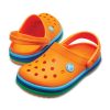 Crocs (GS) Crocband Rainbow Band Clogs „Pomarańczowo-niebieski” 205205-80O