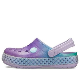 Crocs (GS) Crocband Rainbow Glitter Band Clogs w kolorze fioletowo-niebieskim 206344-530