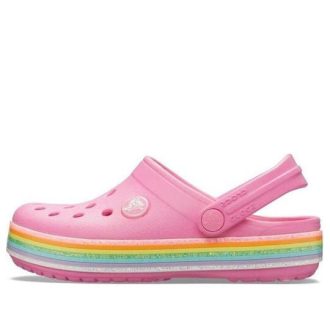 Crocs (GS) Crocband Rainbow Glitter Clogs „Pink” 206151-669