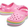 Crocs (GS) Crocband Rainbow Glitter Clogs „Pink” 206151-669