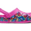 Crocs (GS) Fun Lab Multi Butterfly Band Light Clogs w kolorze różowo-niebieskim 206158-6QQ