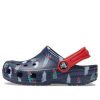Crocs (GS) Iconic Lekkie z Paskami na Kostkę Chodaki „Niebiesko-Czerwone” 207321-410