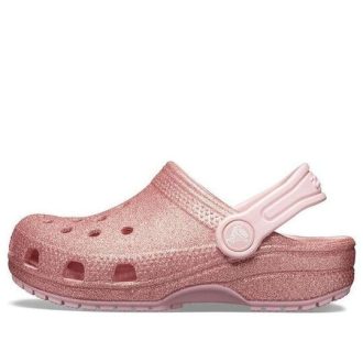 Crocs (GS) Klasyczne brokatowe chodaki „Rose Pink” 205441-682
