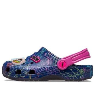 Crocs (GS) Klasyczne chodaki Disney Villains „Niebiesko-fioletowo-różowe” 207722-03