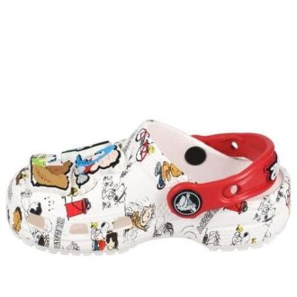 Crocs (GS) Peanuts Classic Clogs „Biało-Czerwone” 208631-94S