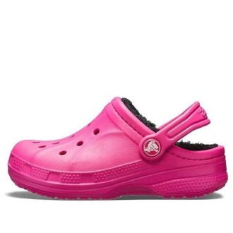 Crocs (GS) Ralen Lined Clogs „Candy Pink Black” 16245-6X1
